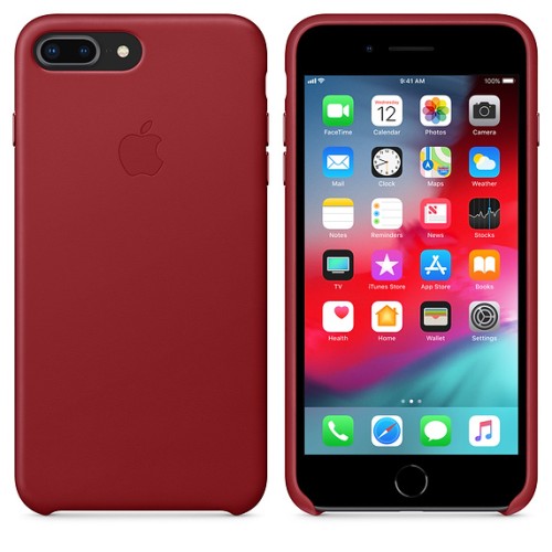 Apple Custodia in pelle per iPhone 8 Plus / 7 Plus - Rosso Apple Custodia in pelle per iPhone 8 Plus / 7 Plus - Rosso